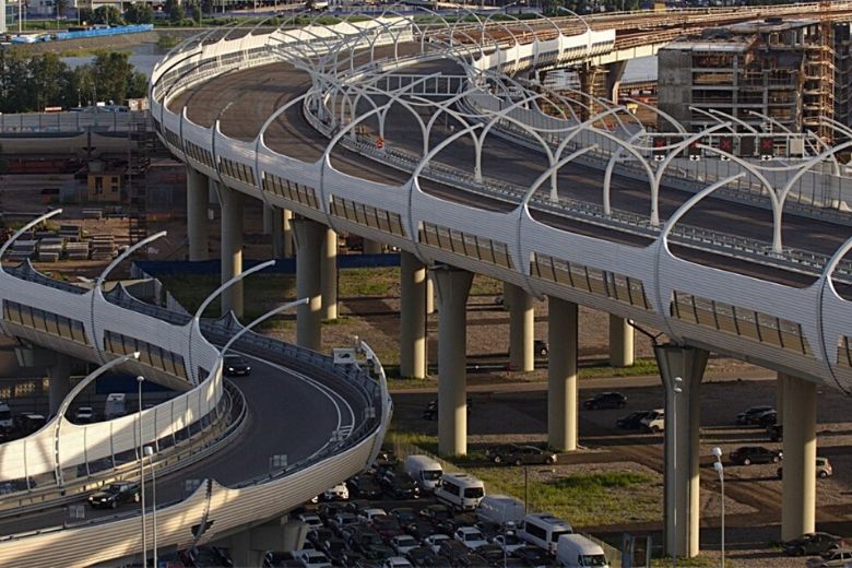 ЗСД улучшил ситуацию с транспортной доступностью, особенно выиграл Васильевский остров На фото — ЗСД в Санкт-Петербурге