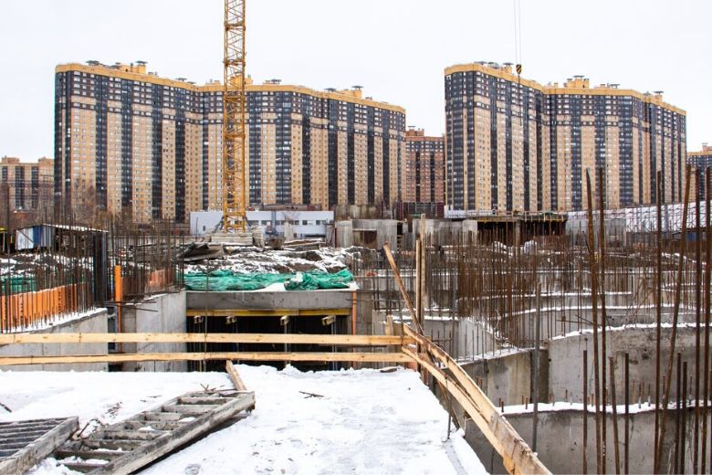 МФК «Start» проект строительной компании «ПСК» На фото —МФК «Start»: ход строительства